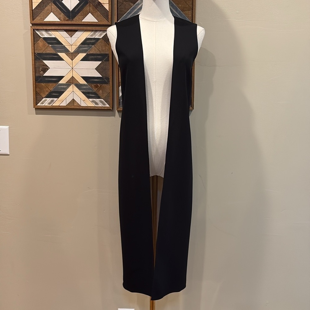 Ralph Lauren Collection 2-Piece Silk Blend Sleeveless Dress with Long Vest sz 4 - Picture 9 of 16
